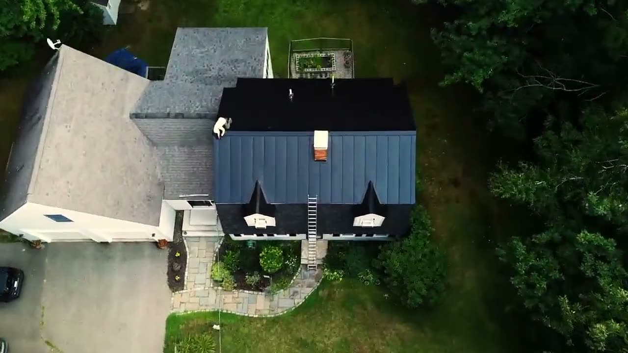 Standing seam metal roof installed by Almighty Contracting