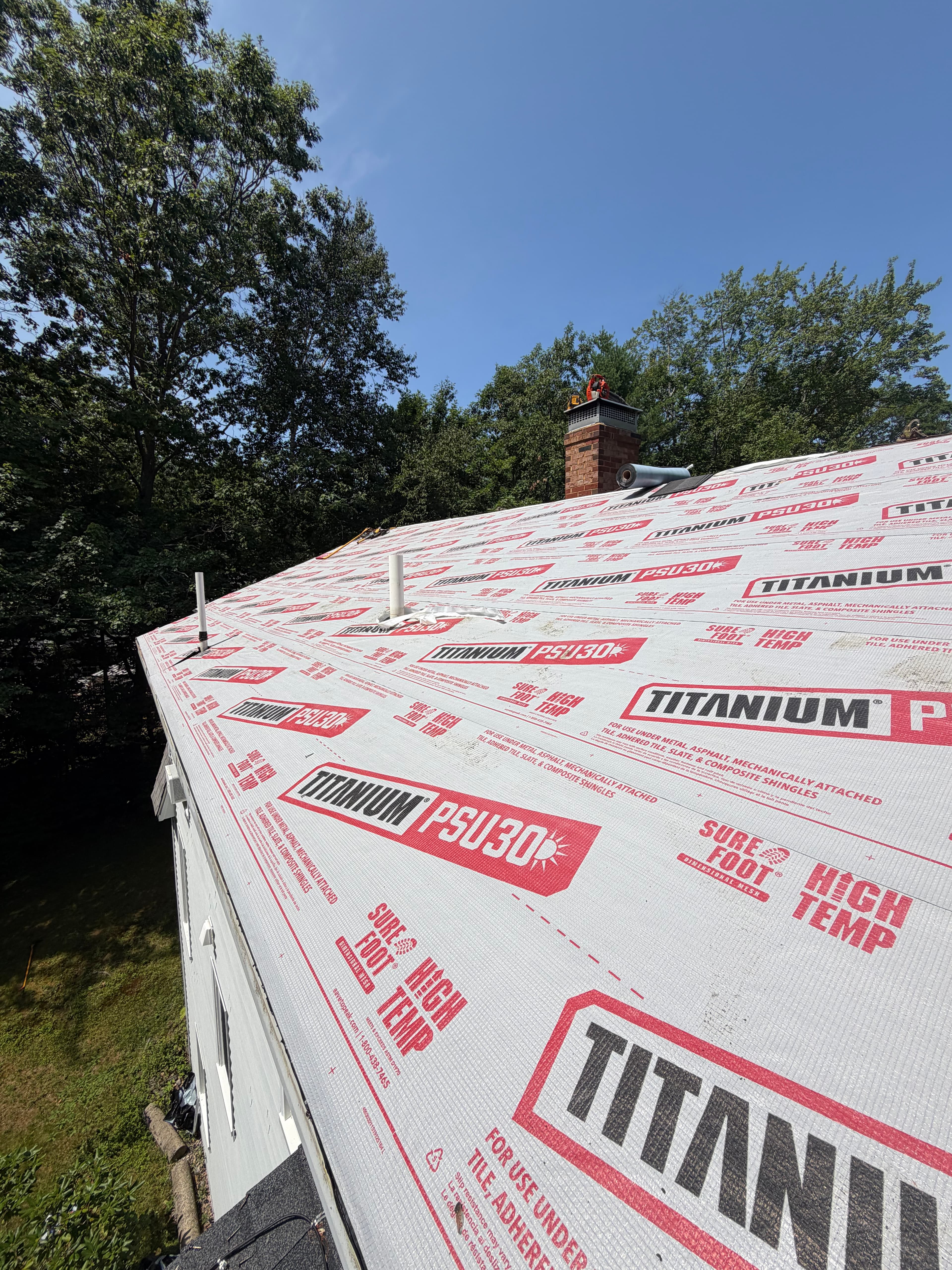 CertainTeed asphalt roofing preparation by Almighty Contracting
